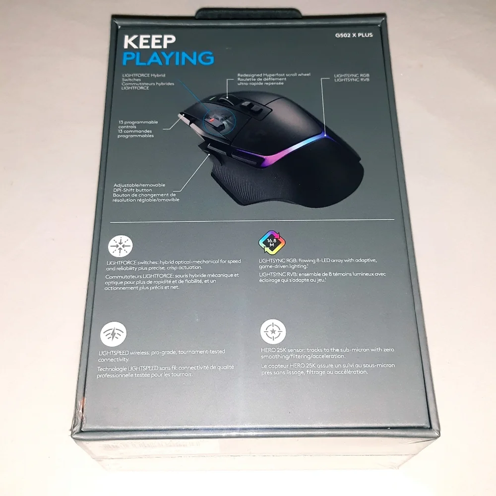 Logitech G502 X Plus Lightspeed Wireless Gaming Mouse
